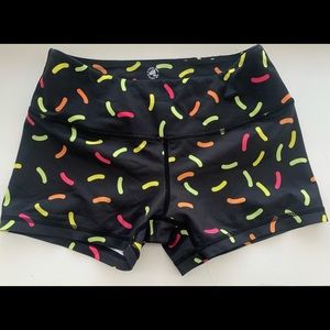 Feed me fight me donut sprinkles shorts size XS